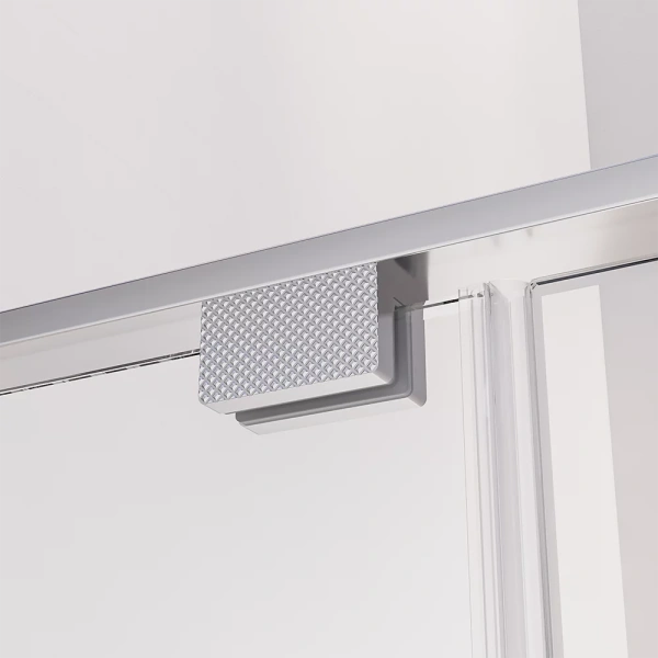 Душевая дверь распашная Veconi Premium Alassio CH, 1500х2000, хром, стекло прозрачное осветленное