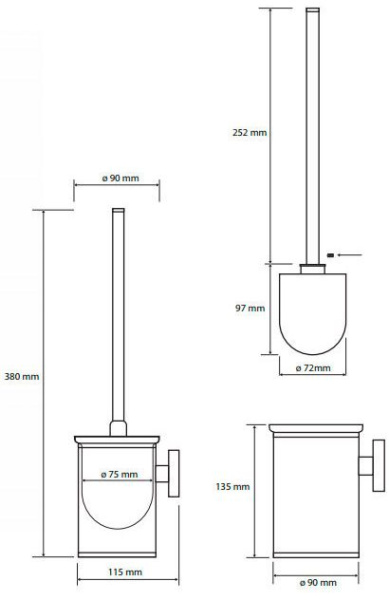 Ершик для унитаза Bemeta Neo 102313075