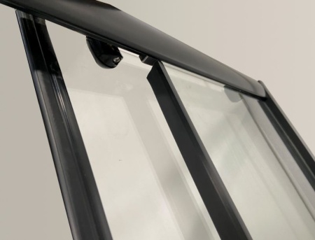Душевой уголок Niagara Eco NG-012-14Q BLACK(120х80х195) низкий поддон(13см),черный,стекло мозаика,