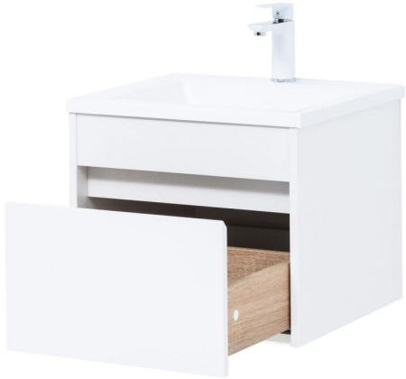 Тумба под раковину Aquanet Токио 48 белый (подвесная, 1 ящик)