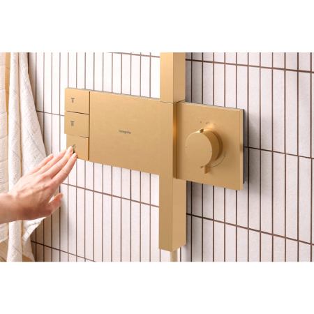 Душевая система Hansgrohe Raindance Alive S Showerpipe 300 ShowerSelect Comfort. 24595140. матовая бронза 24595140