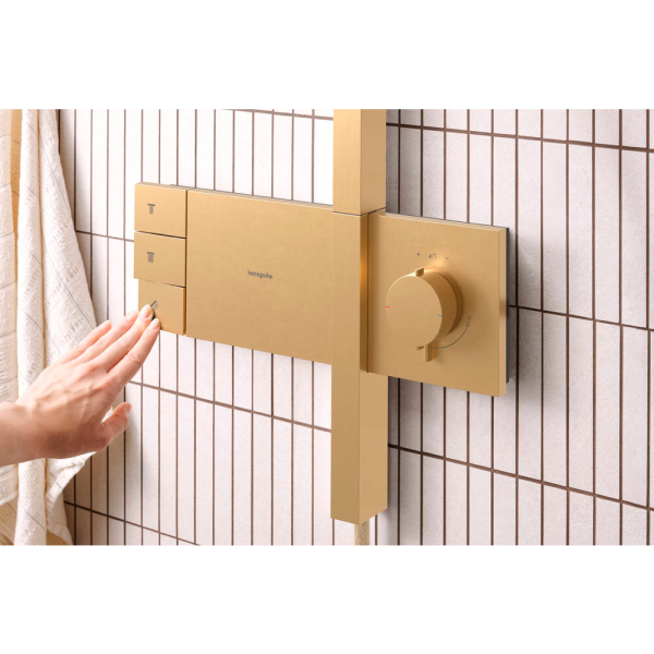 Душевая система Hansgrohe Raindance Alive S Showerpipe 300 ShowerSelect Comfort. 24595140. матовая бронза 24595140