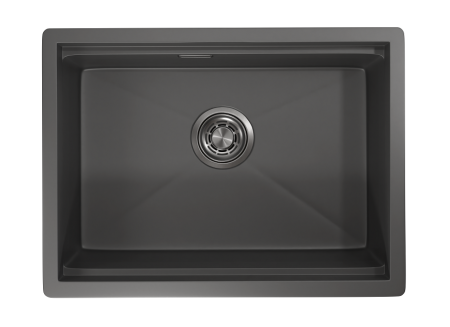 Мойка для кухни Granula Kitchen Space 6045U графит матовый, 60х44,5 см, прямоугольная