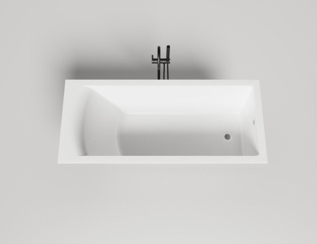 Ванна встраиваемая Salini CASCATA 170x75, S-Sense, глянцевый белый 104113G
