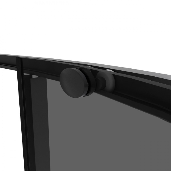 Душевое ограждение  Niagara Nova  NG-2827-34BLACK (100*100*195) полукруг, двери раздвижные