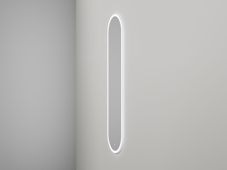 Зеркало для ванной ARMONIA овальное  с двойной LED подсветкой 450*900*25 mm