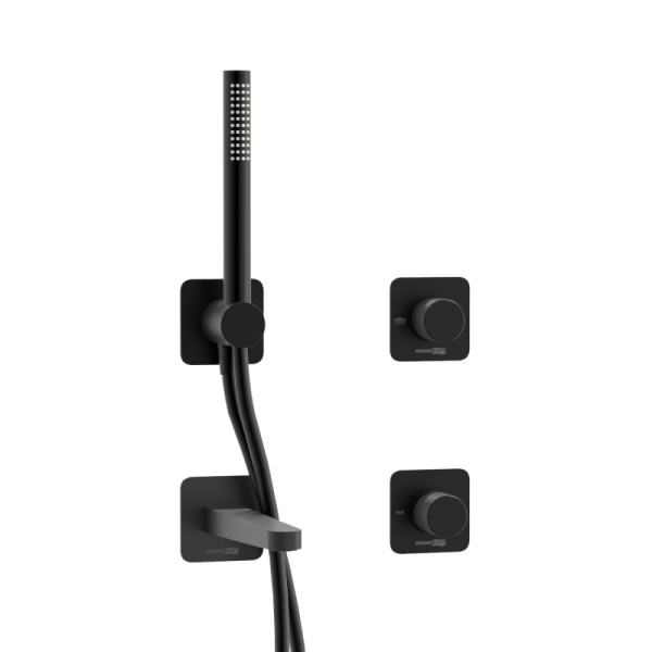 Встраиваемый комплект для ванны WasserKRAFT с лейкой и изливом A5251.299.301.302.242.217