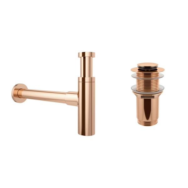 Комплект 3 в 1 Lavinia Boho Bathroom Sink 21520311: накладная фарфоровая раковина 42 см, металлический сифон, донный клапан