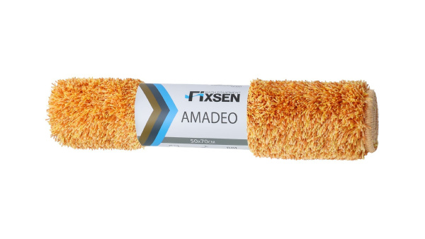 Коврик для ванной Fixsen Amadeo 1-ый, FX-3001G, оранжевый, 50х70 см