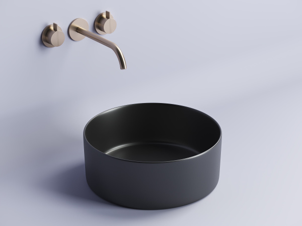 Умывальник Ceramicanova чаша накладная круглая Element 358x358x137мм