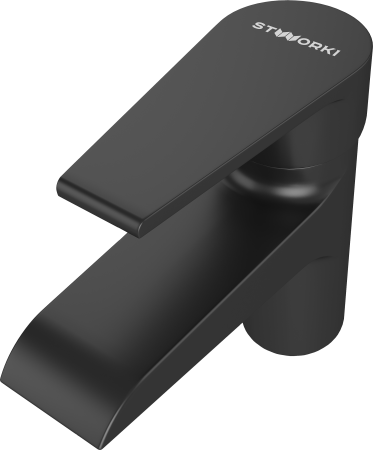 Смеситель для раковины STWORKI Эстфолл S44010BK черный матовый