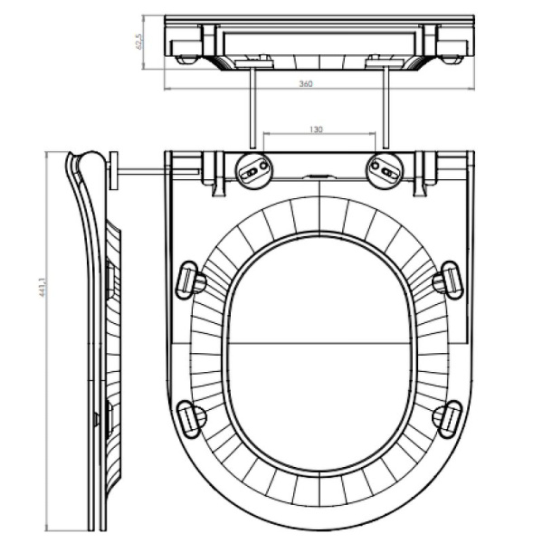 Сиденье для унитаза STREET FUSION DPL EO slim, S-DS-SFU-S-DL-t