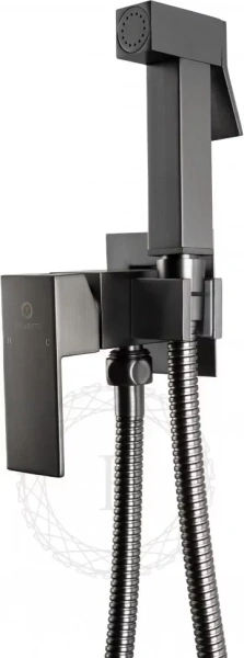 Смеситель встраиваемый с гигиеническим душем FILARETE Fing FL101 Графит