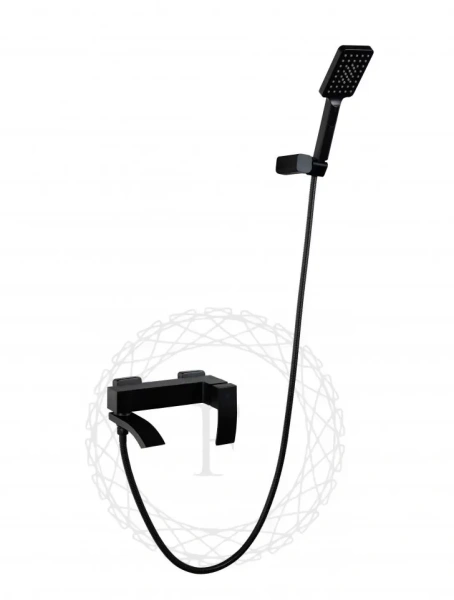 Смеситель для ванны с душем FILARETE Waterfall FL2110 (Черный матовый)