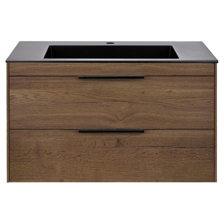 Тумба под раковину Vincea Chiara 2D 800 подвесная, 2 выкатных ящика soft-close, T.Oak