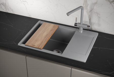 Мойка для кухни Granula Estetica 7003 алюминиум, 70х50 см, прямоугольная