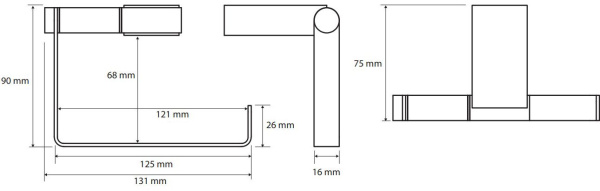 Держатель туалетной бумаги Bemeta Via 135012222