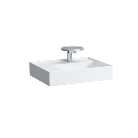 Подвесная раковина Kartell by laufen 60х46х12 см, без отверстия для смесителя, без перелива, SaphirKeramik, с отв. под смеситель 8.1033.5.000.112.1