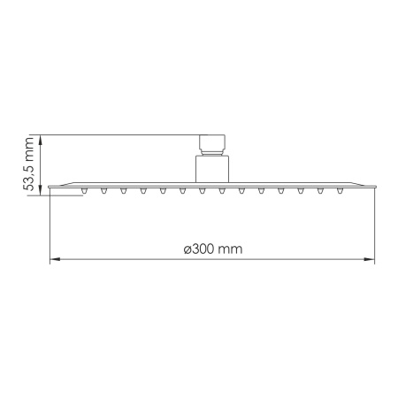 Верхняя душевая насадка WasserKRAFT Asphe 7700 A332