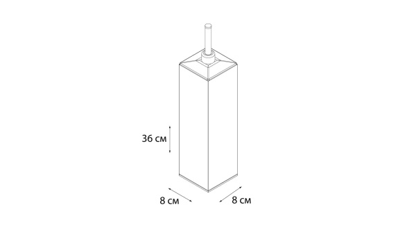 Ерш напольный хромированный квадратный Fixsen Kvadro FX-446
