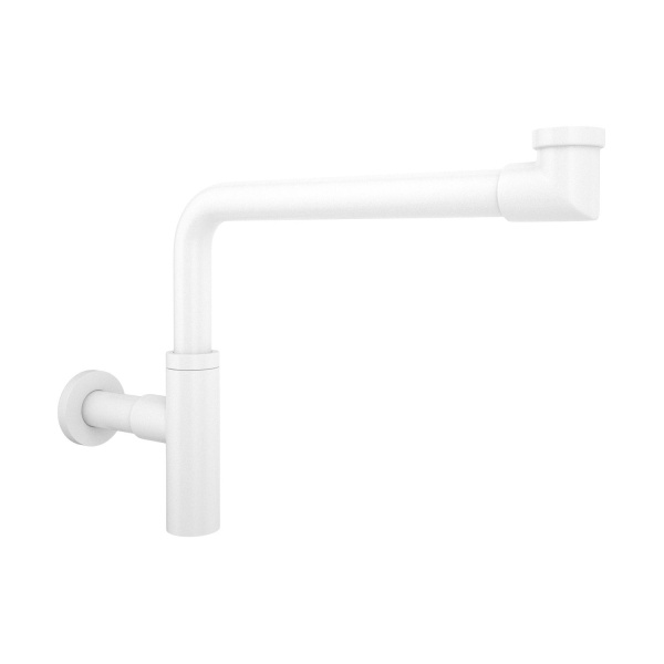 Раковина для ванной Wellsee Calin 201001000 в наборе 3 в 1: овальная раковина белого глянцевого цвета, сифон, донный клапан в цвете матовый белый