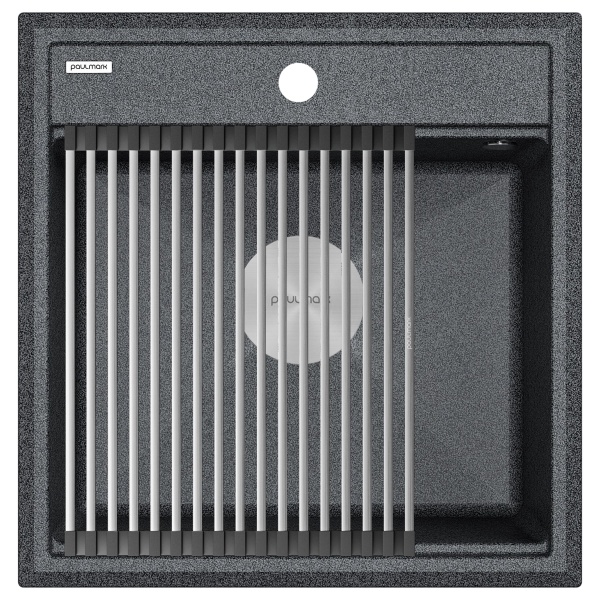 Мойка STEPIA 50, IT-GRANIT, PM115051-DG, графит, 500х510, Paulmark