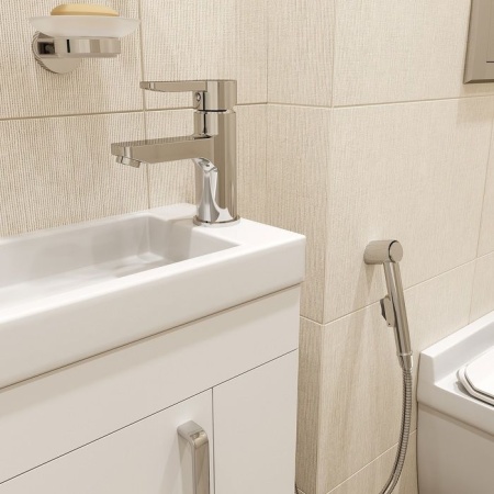 Смеситель для раковины с гигеническим душем IDDIS Sena SENSB00i08