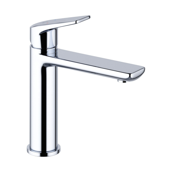 Раковина для ванной Wellsee Calin 201000561 в наборе 2 в 1: овальная раковина белого глянцевого цвета, смеситель в цвете хром