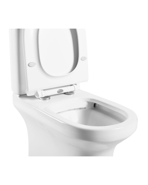 Унитаз-компакт Agger AT04000 безободковый, сиденье с микролифтом