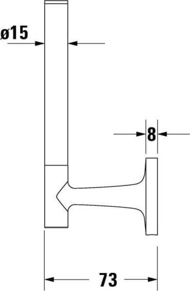 Держатель туалетной бумаги Duravit Starck T 0099394600 черный