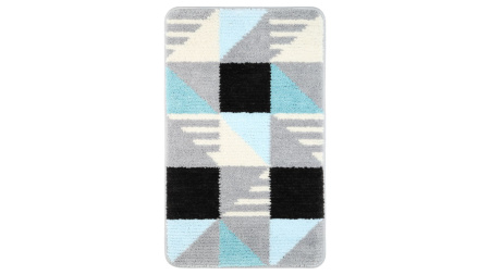 Коврик для ванной Fixsen Visa 1-ый, FX-5005Z, серо-бирюзовый, 50х80см