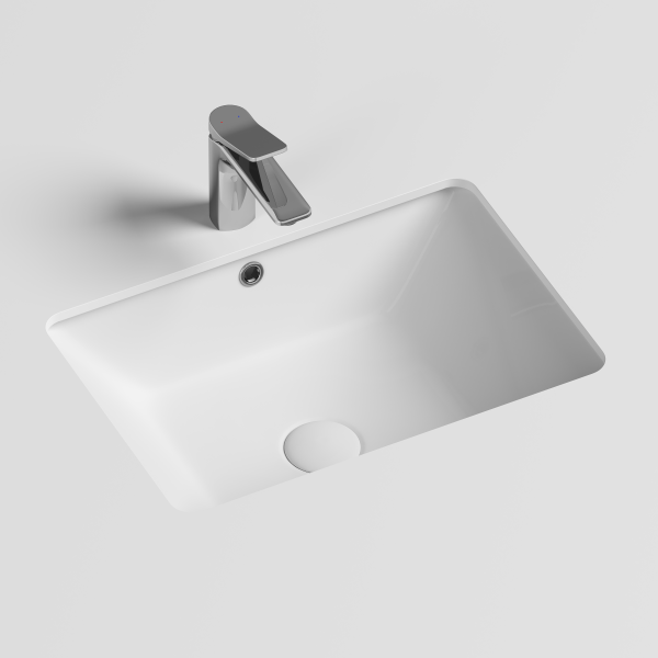 Умывальник Ceramicanova овальный встраиваемый под столешницу Element 565x385x210мм, с крепежом и шаблоном для установки