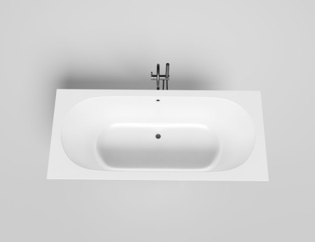 Ванна встраиваемая Salini ORNELLA AXIS 180x80 покраска по RAL полностью, S-Stone, матовый 103421MF
