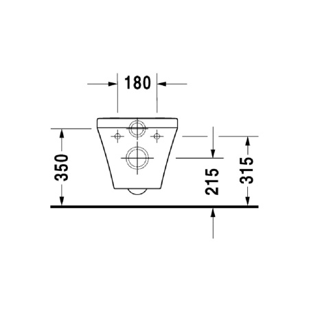 Duravit DuraStyle Унитаз подвесной Rimless длина 62 см 2542090000