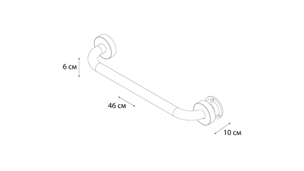 Поручень для ванны Fixsen Hotel FX-31017 40 см
