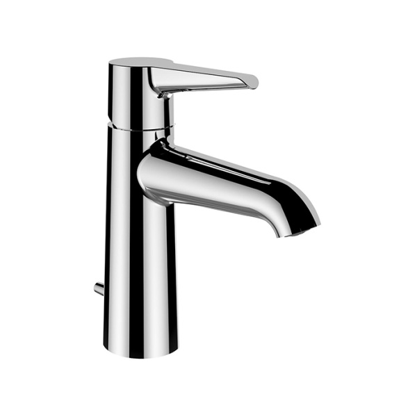 Laufen Val Смеситель для раковины, на 1 отв., излив: 11см., Eco+, с донным клапаном, цвет: хром HF901701100000