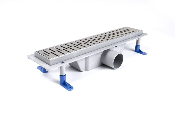 Душевой уголок Ambassador Nord 13011109-ST2, квадратный, линейный трап, 100х100