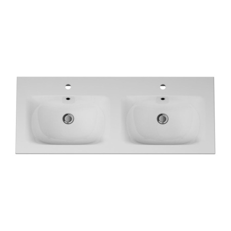 M70AWCD1202WG Spirit V2.0, Раковина мебельная AM.PM, керамическая, 120 см, встроенная, цвет: белый, глянец