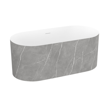 Акриловая ванна в наборе 3 в 1: отдельностоящая ванна, ножки, экран Wellsee Chalice Perfection 230605000