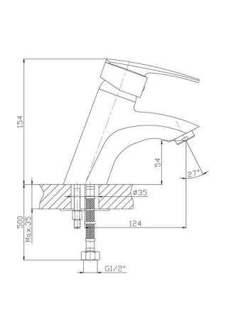Смеситель для раковины Haiba HB1006