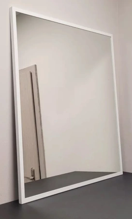 Зеркало EMZE Line в алюминиевой раме 80x90 (белый)
