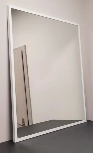 Зеркало EMZE Line в алюминиевой раме 80x90 (белый)