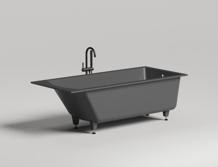 Ванна встраиваемая Salini CASCATA 180x80, S-Stone, матовый белый 104223M