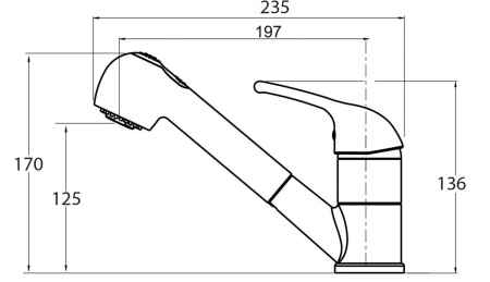 Смеситель для кухни AquaSanita Rondo 2581 110 beige