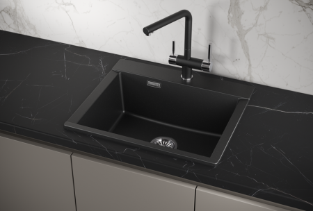Мойка для кухни Granula Estetica 5804 шварц, 58х50 см, прямоугольная