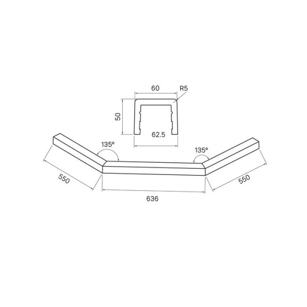 Декоративный профиль под душевое ограждение IDDIS Steel 100х100 белый STE5WS0i22