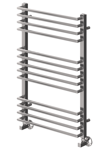 Полотенцесушитель водяной TERMINUS Арт П13 500х800 в комплекте с вентилями 3/4 на 1/2