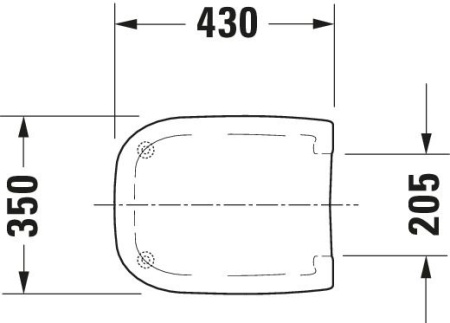 Сиденье для унитаза Duravit D-Code 0067310000