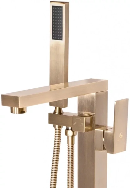 Смеситель напольный для ванны Groсenberg GB800 Бронза