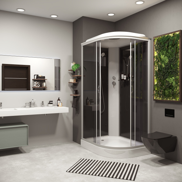 Душевая кабина Niagara Classic NG-3512-14L 120х80х215, низкий поддон 13 см, стекло тонированное